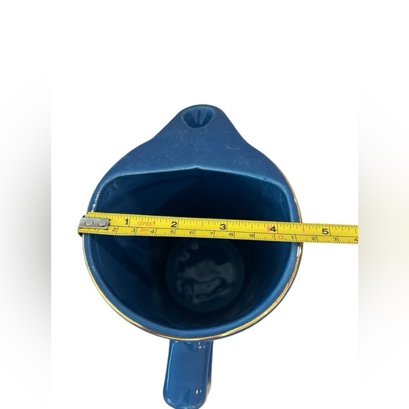 VINTAGE SEAGRAM'S VO CANADIAN WHISKY PUB JUG/PITCHER LITE BLUE. MADE IN CANADA - Picture 7 of 9